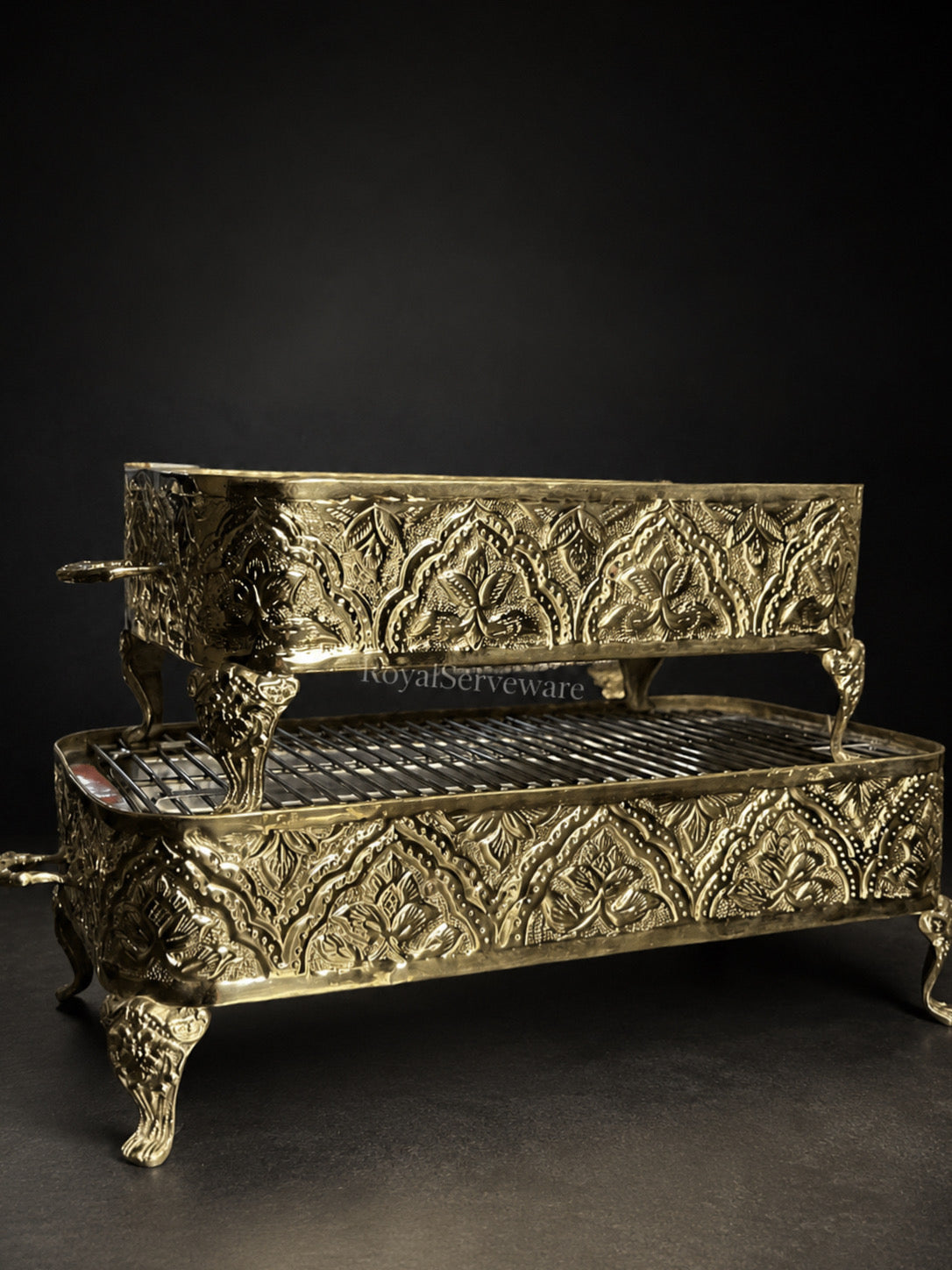 Brass bbq Serving Grill