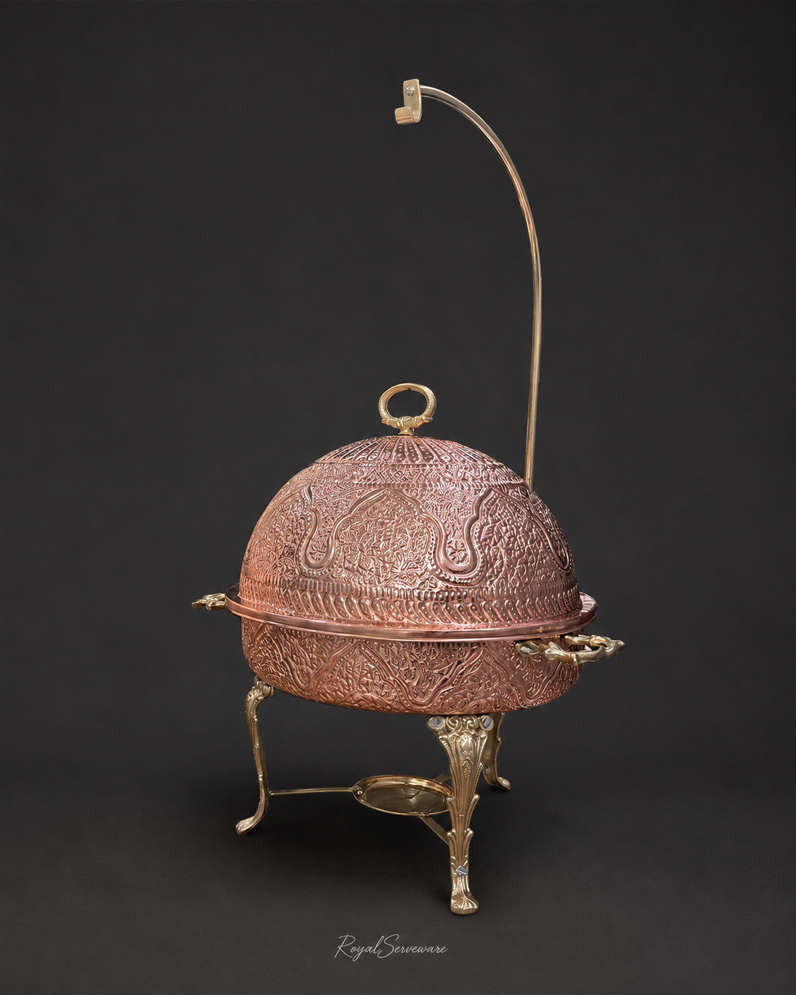 Round Chafing Dish copper