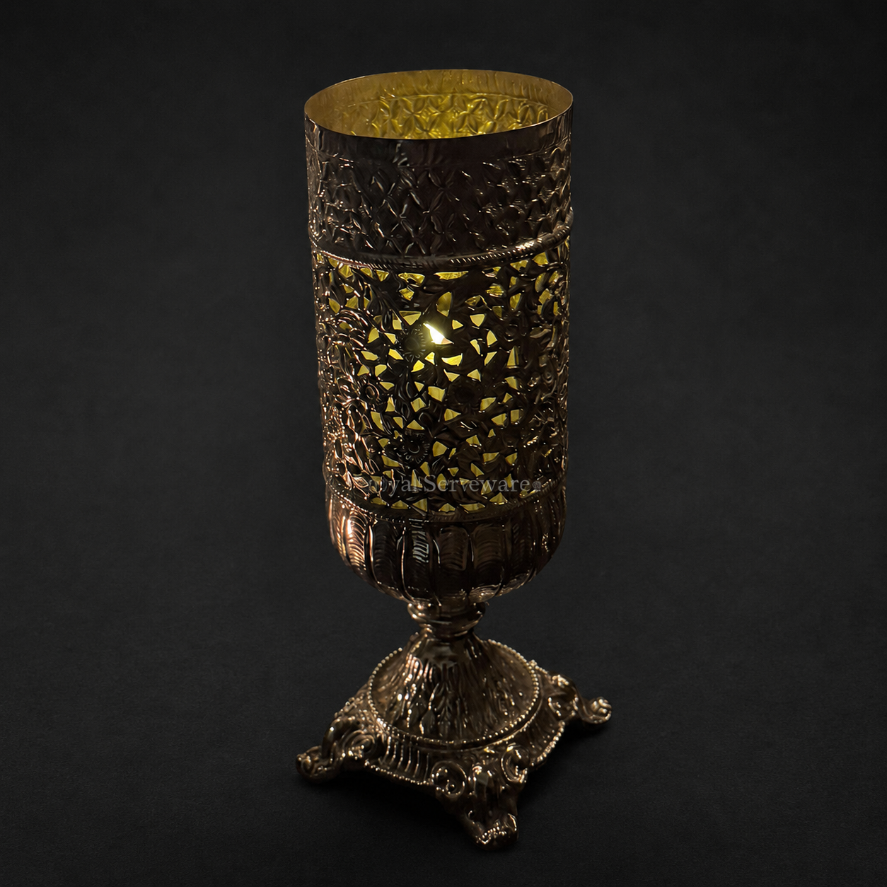 Al nur brass candle holder / vase