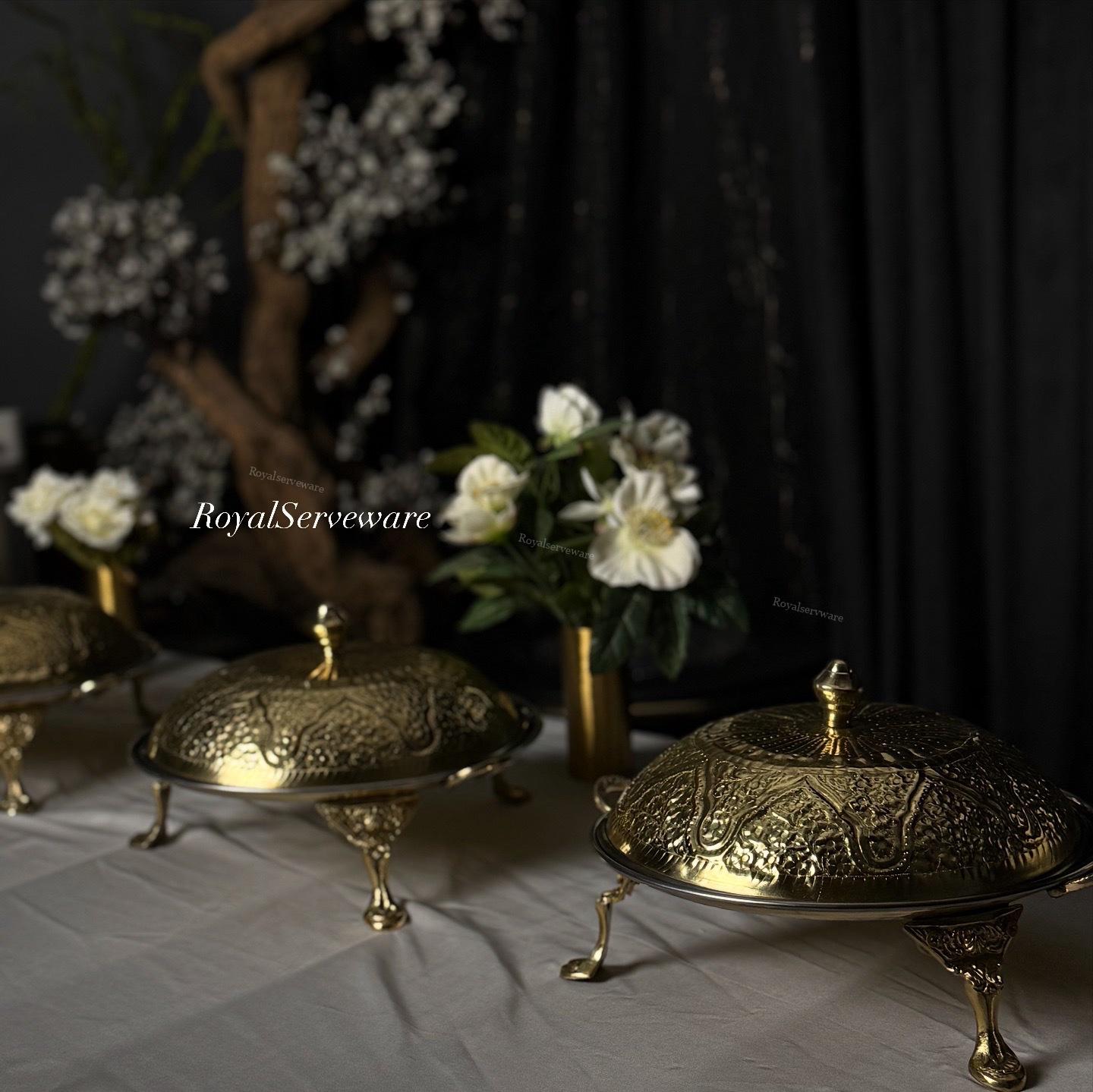 Brass serving tawa 10”