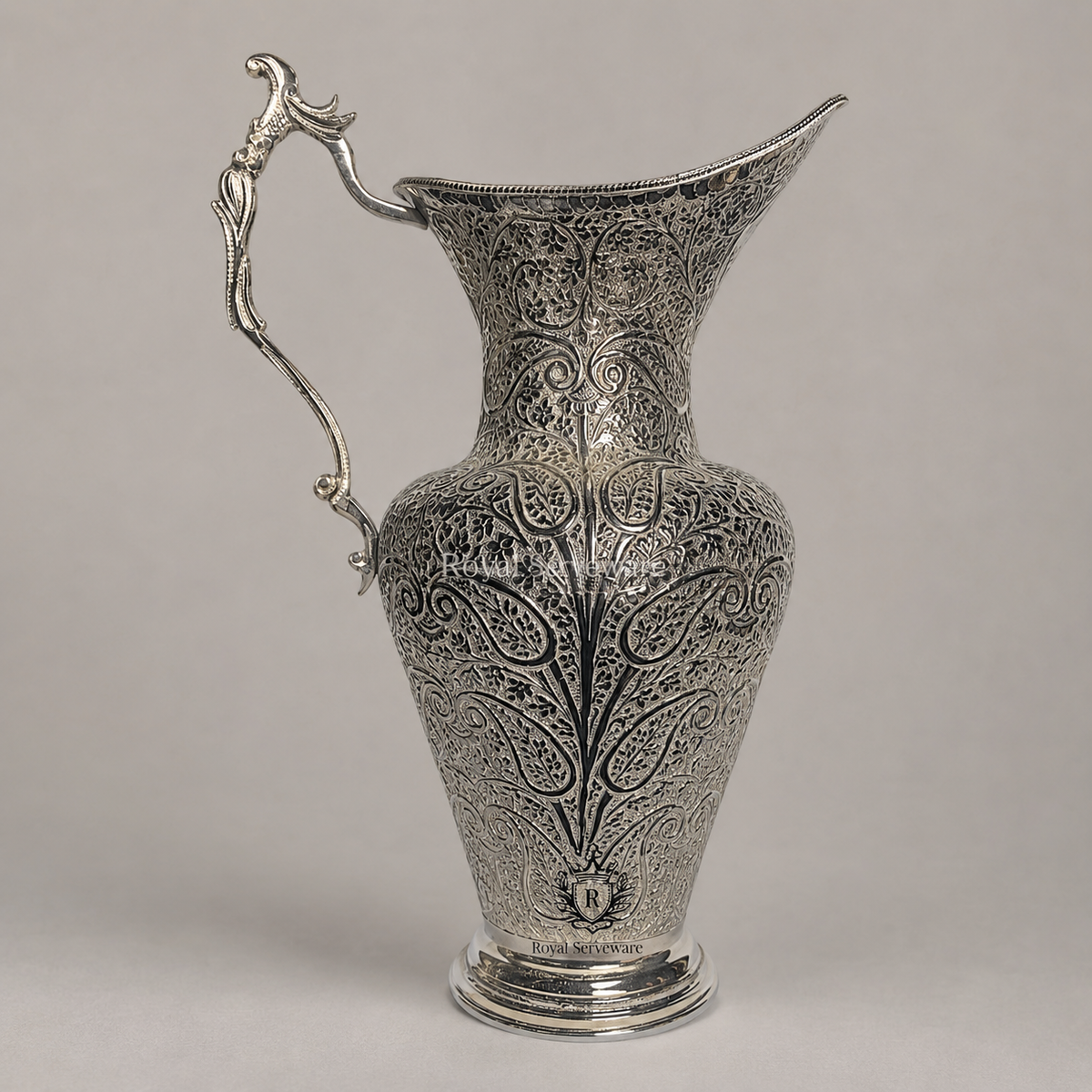 Silver brass jug