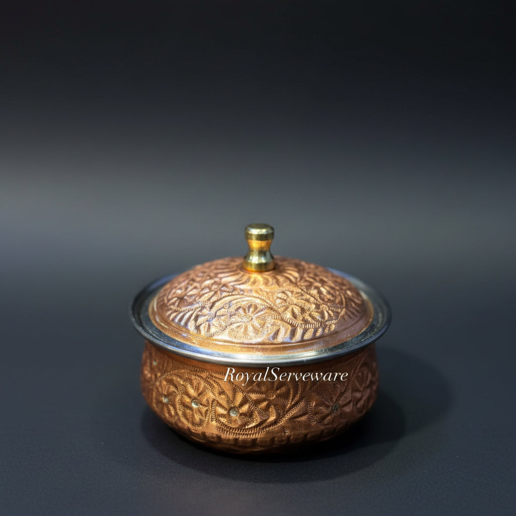 Mini copper handi for dips