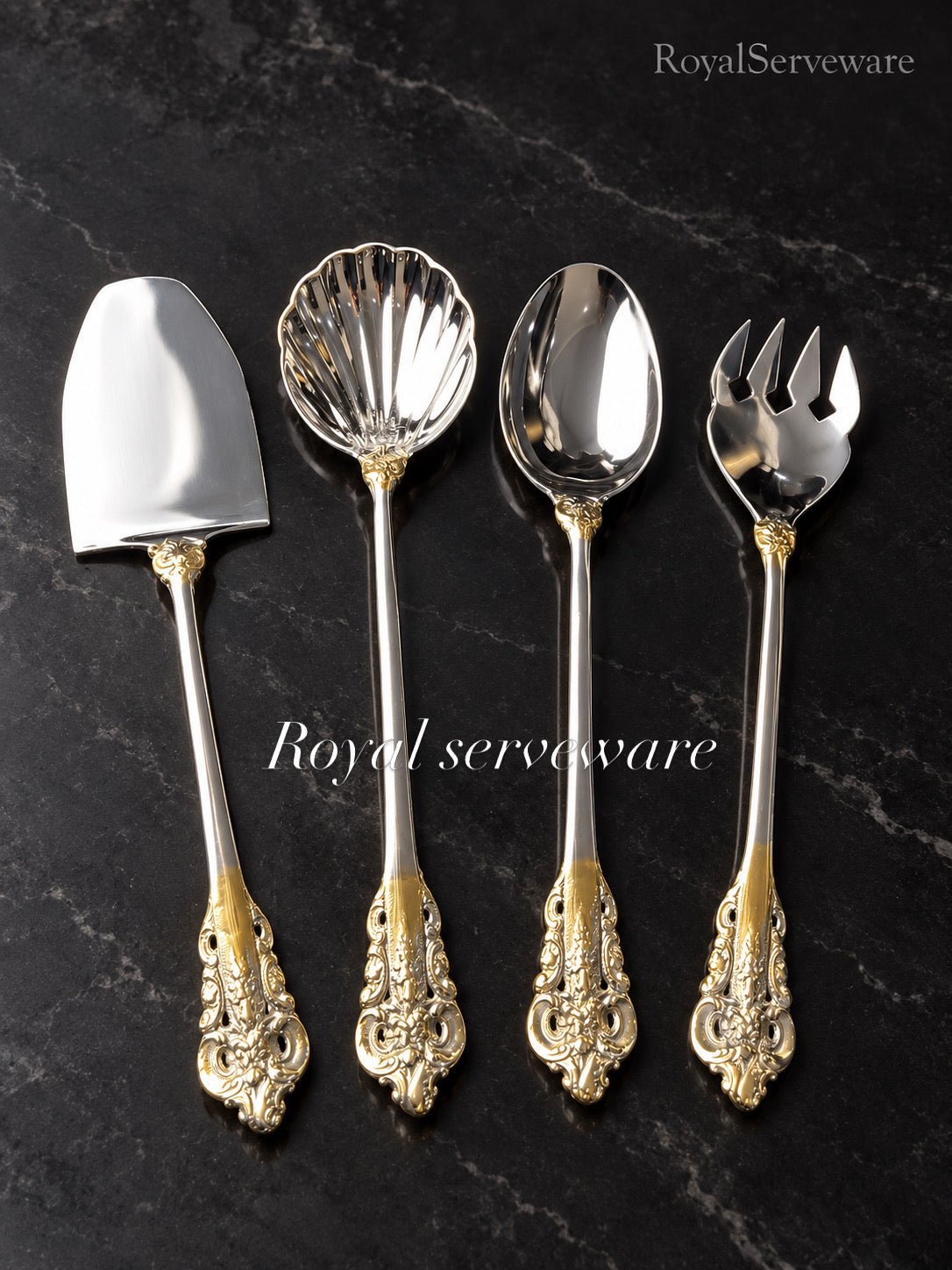 Double tone spoon set