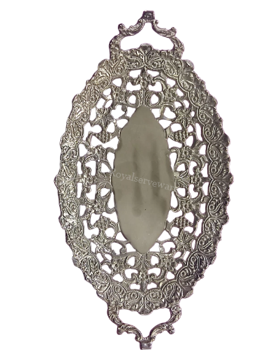 Cutwork Tray Brass