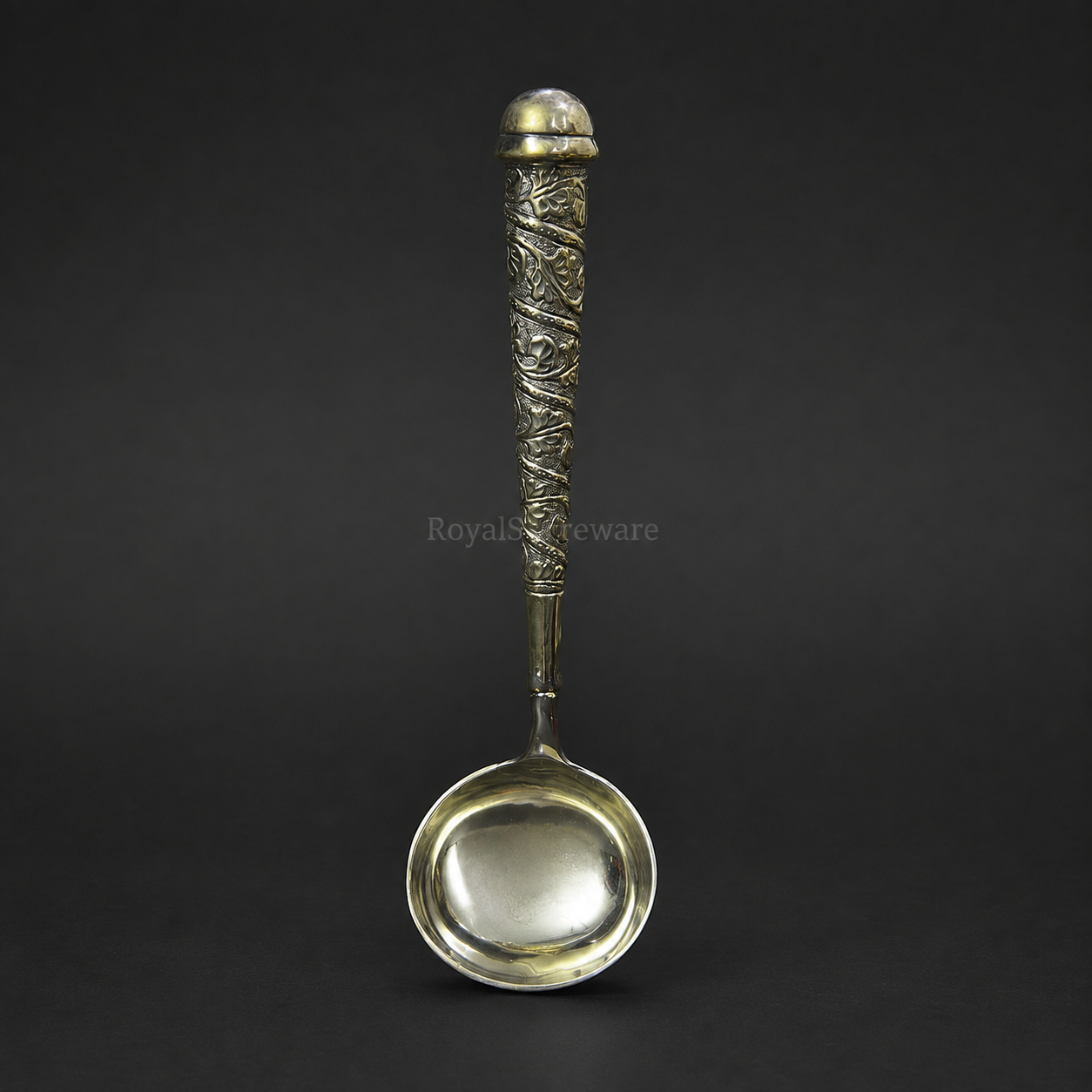 Brass nakshi ladle spoon