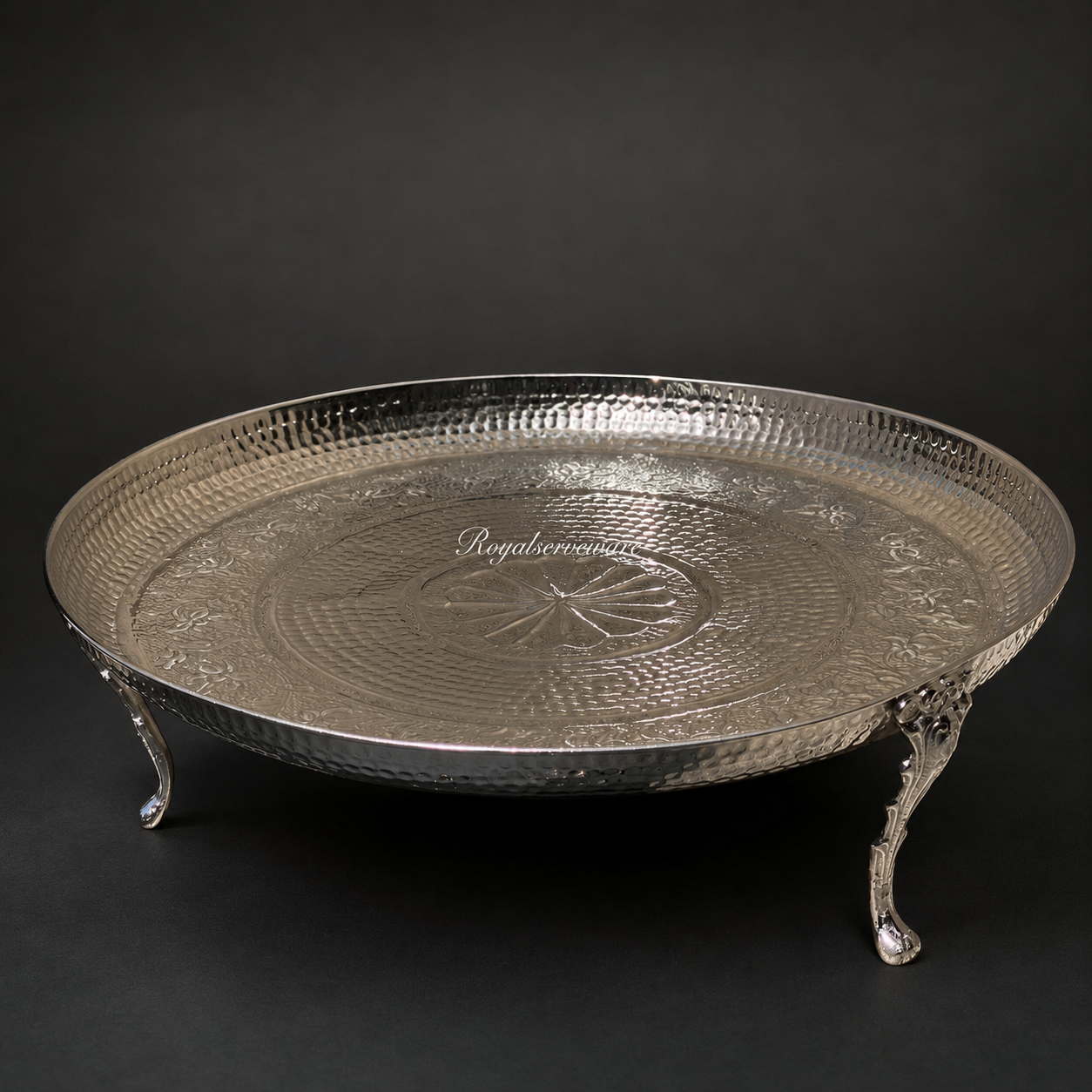 Silver brass thaal