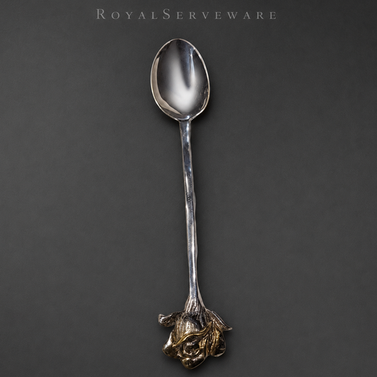 Large spoon silver brass