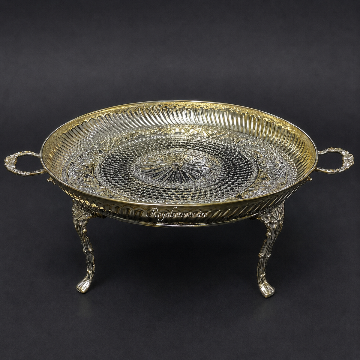 Flora brass thaal