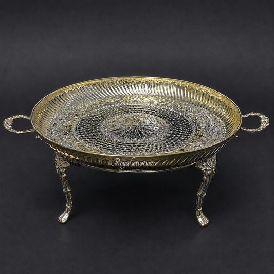 Flora brass thaal