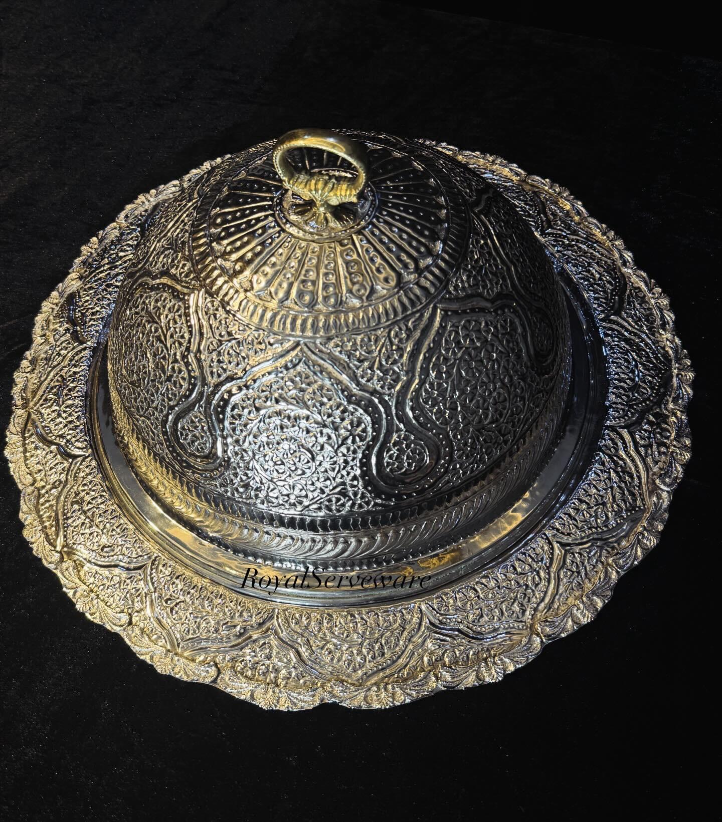 Silver mandi platter