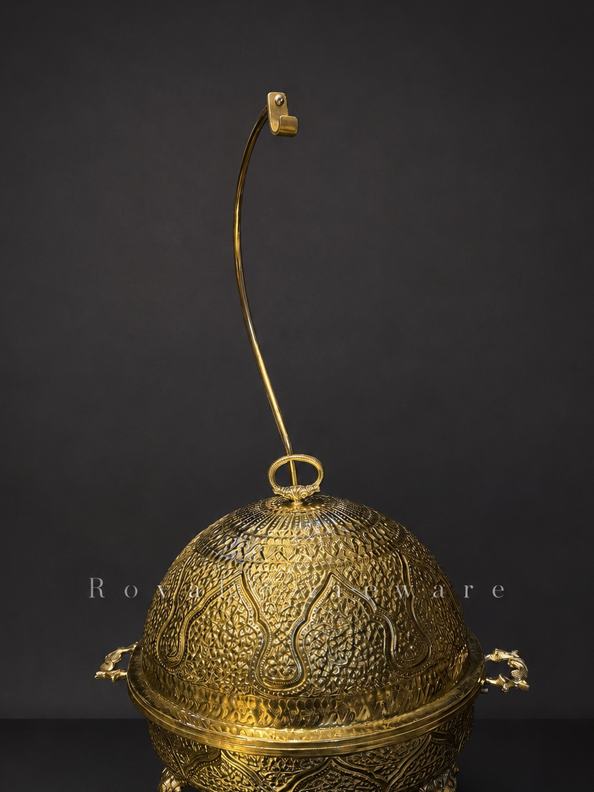 Brass Horse Stand chafing dish