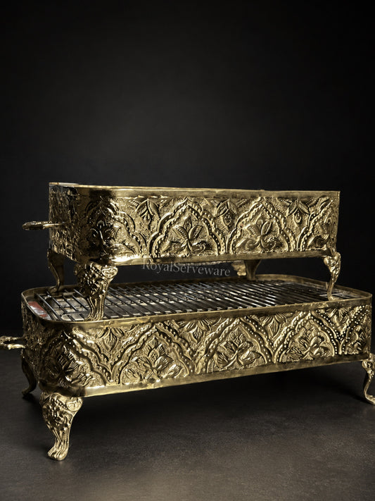 Brass bbq Serving Grill