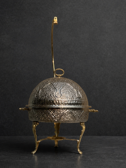 Silver Round Chafing Dish