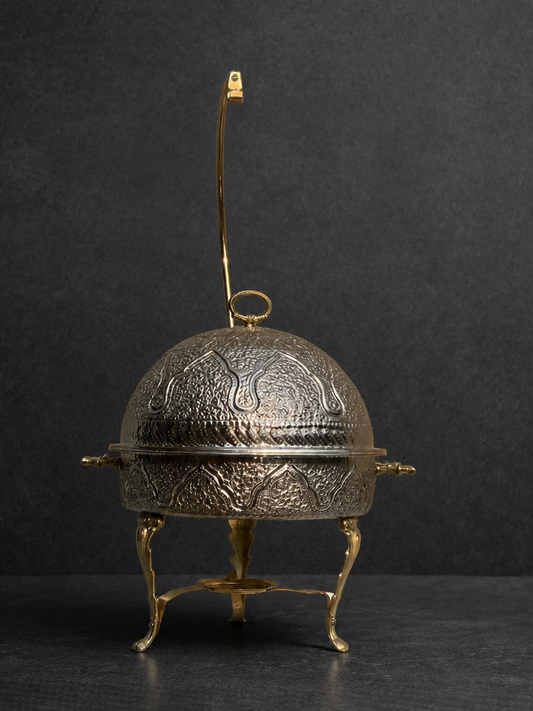 Silver Round Chafing Dish