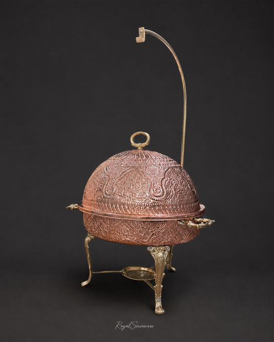 Round  Chafing Dish copper