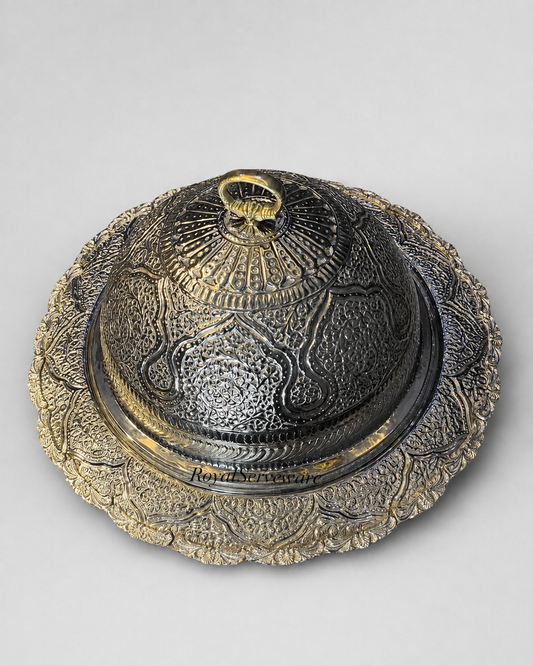 Silver mandi platter