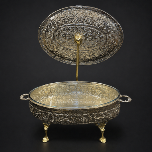 Small oval cutwork dish