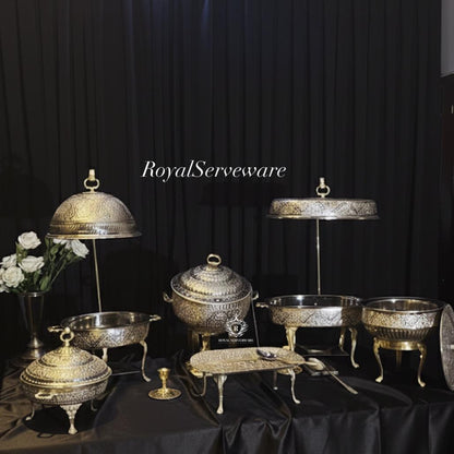 Silver brass set 6 pcs
