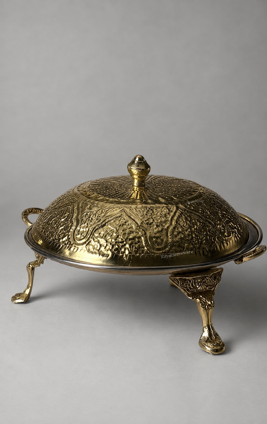 Brass serving tawa 10”
