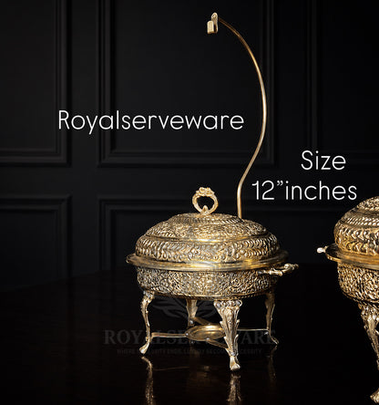 Mehvar small oval chafing dish