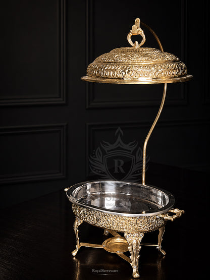 Mehvar small oval chafing dish