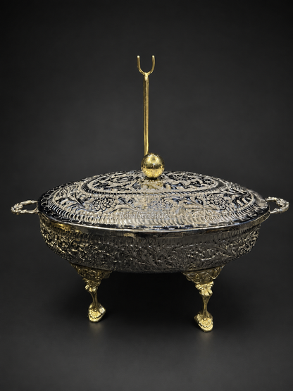 Small oval cutwork dish