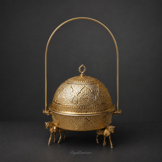 Brass Horse Stand chafing dish