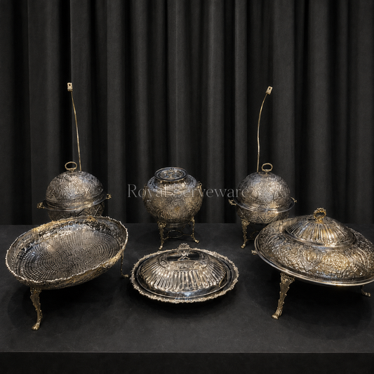 6 pcs Ganga jamni set