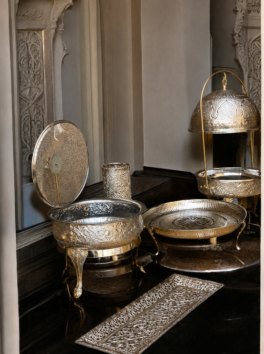Silver Brass set