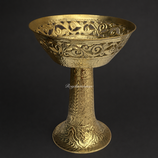 Brass pilar platter