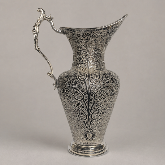 Silver brass jug