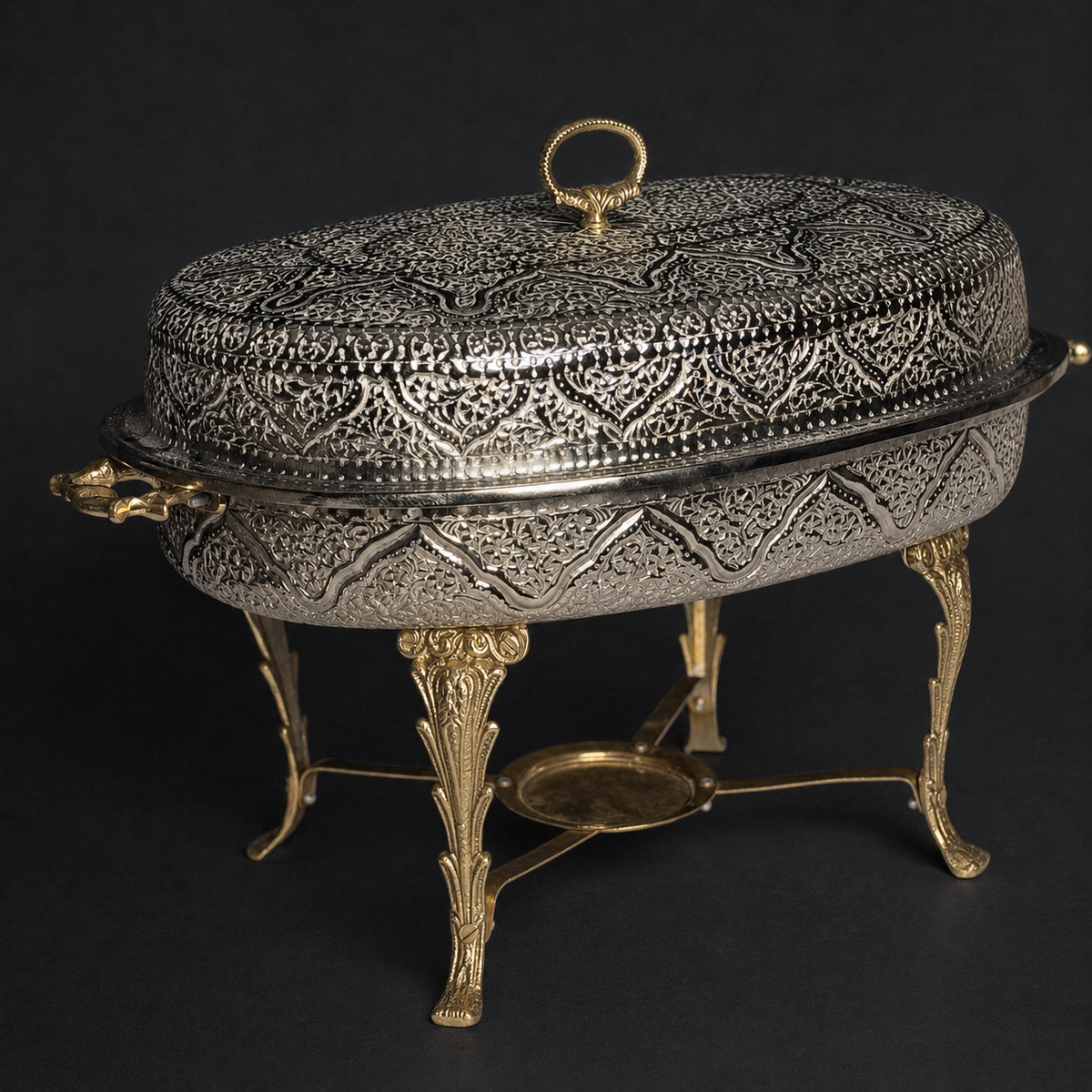 Oval Chafing Dish Silver