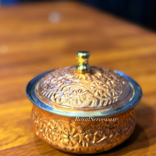 Mini copper handi for dips