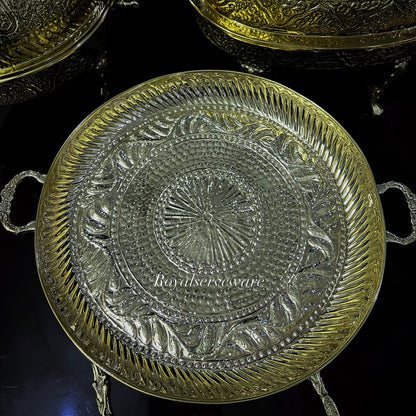 Flora brass thaal