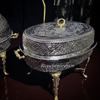 Buffet set silver brass