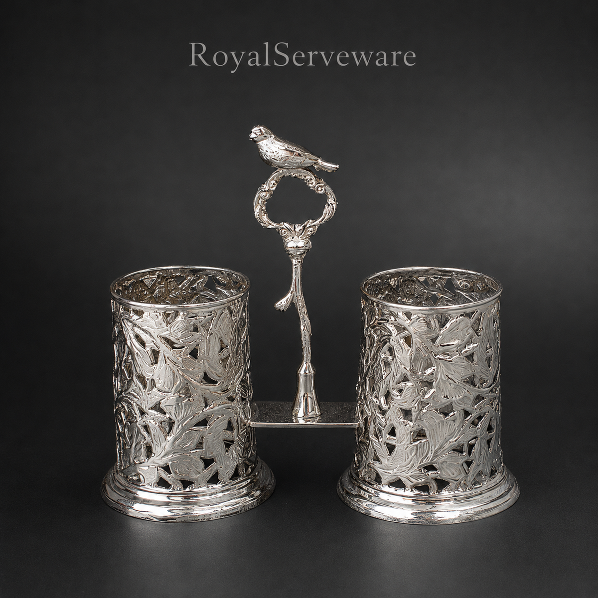 Bird Silver spoon Holder