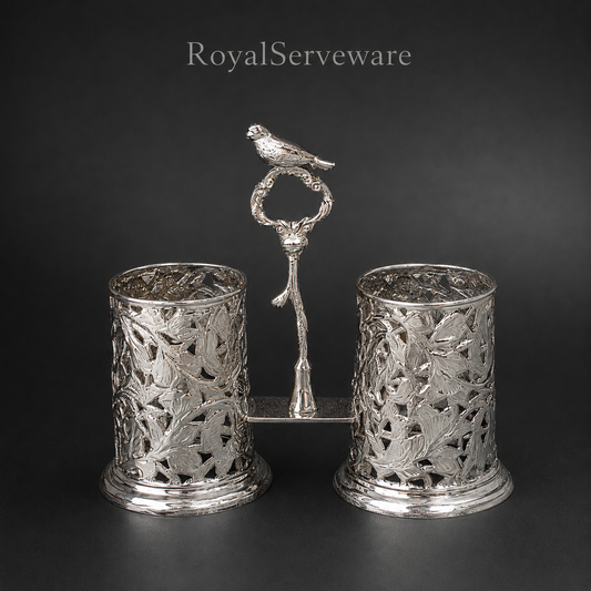 Bird Silver spoon Holder