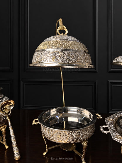 Naura round chafing dish