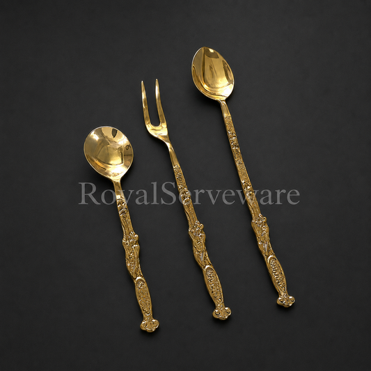 brass serving spoon Set