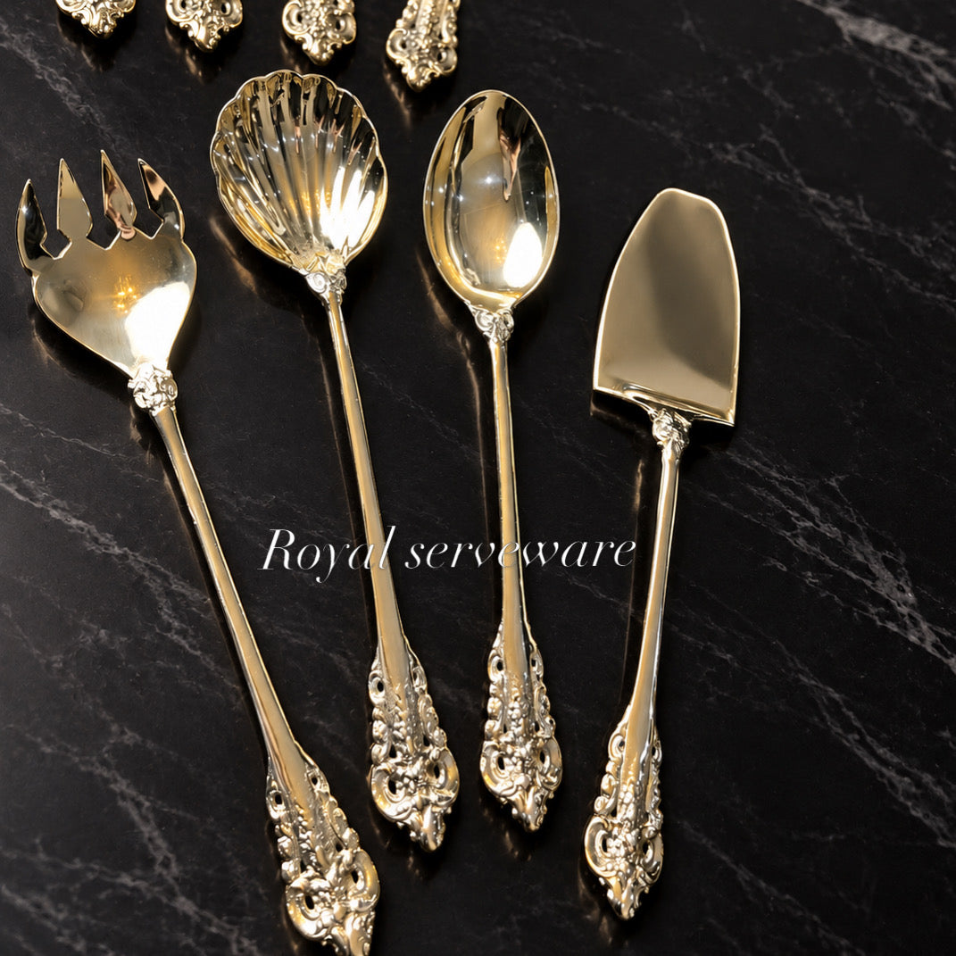 Brass spoon set