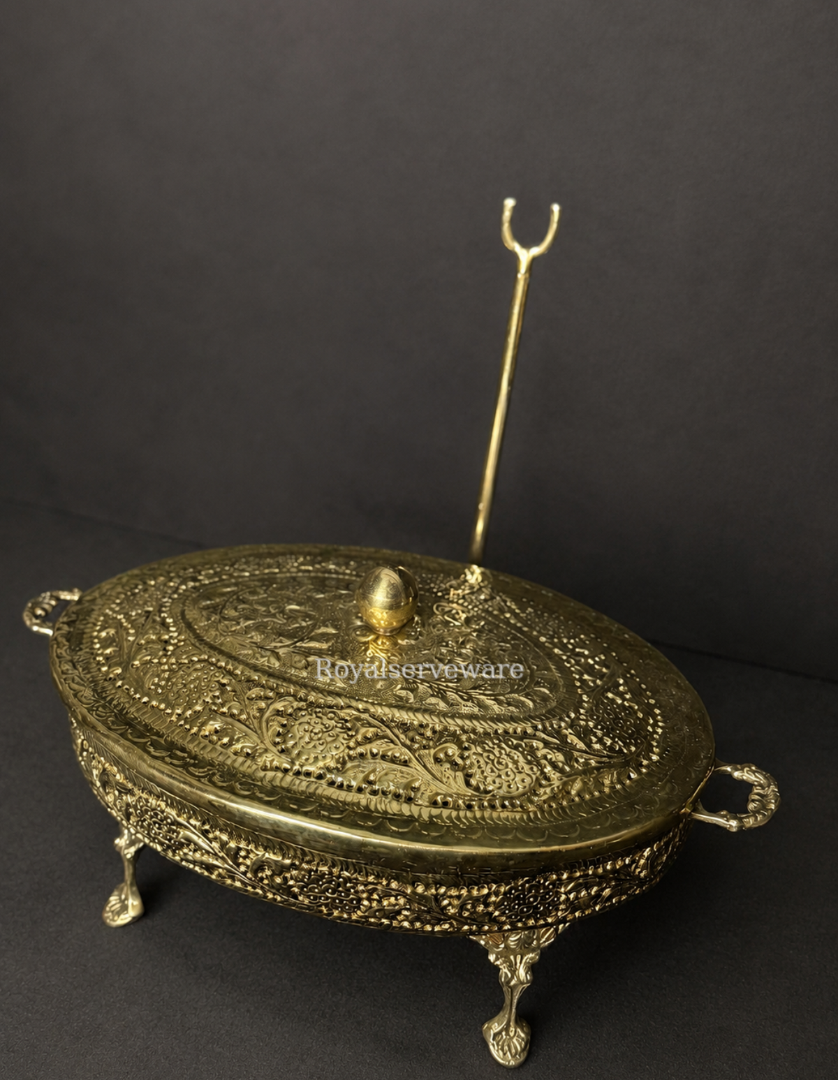 Oval cutwork Brass dish
