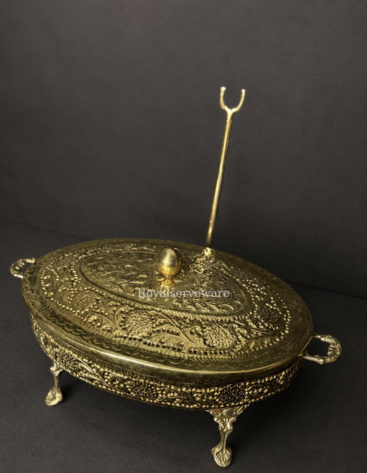 Oval cutwork Brass dish