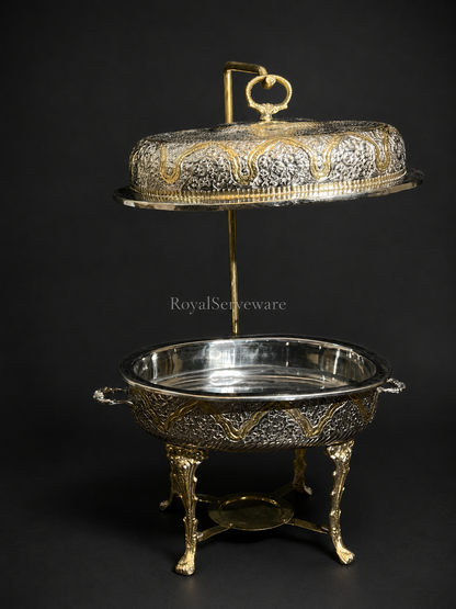 Double tone oval dish12”