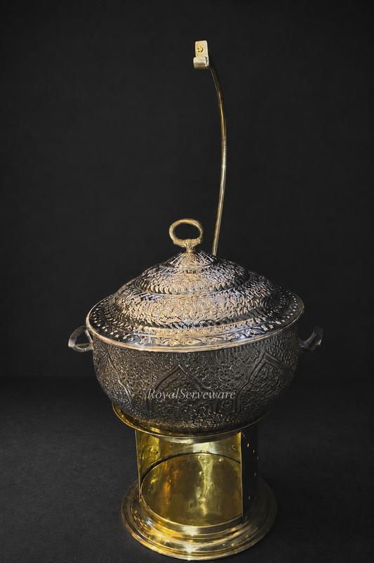 Matka Chafing daig silver
