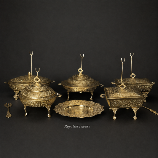 6 pcs cutwork dish set