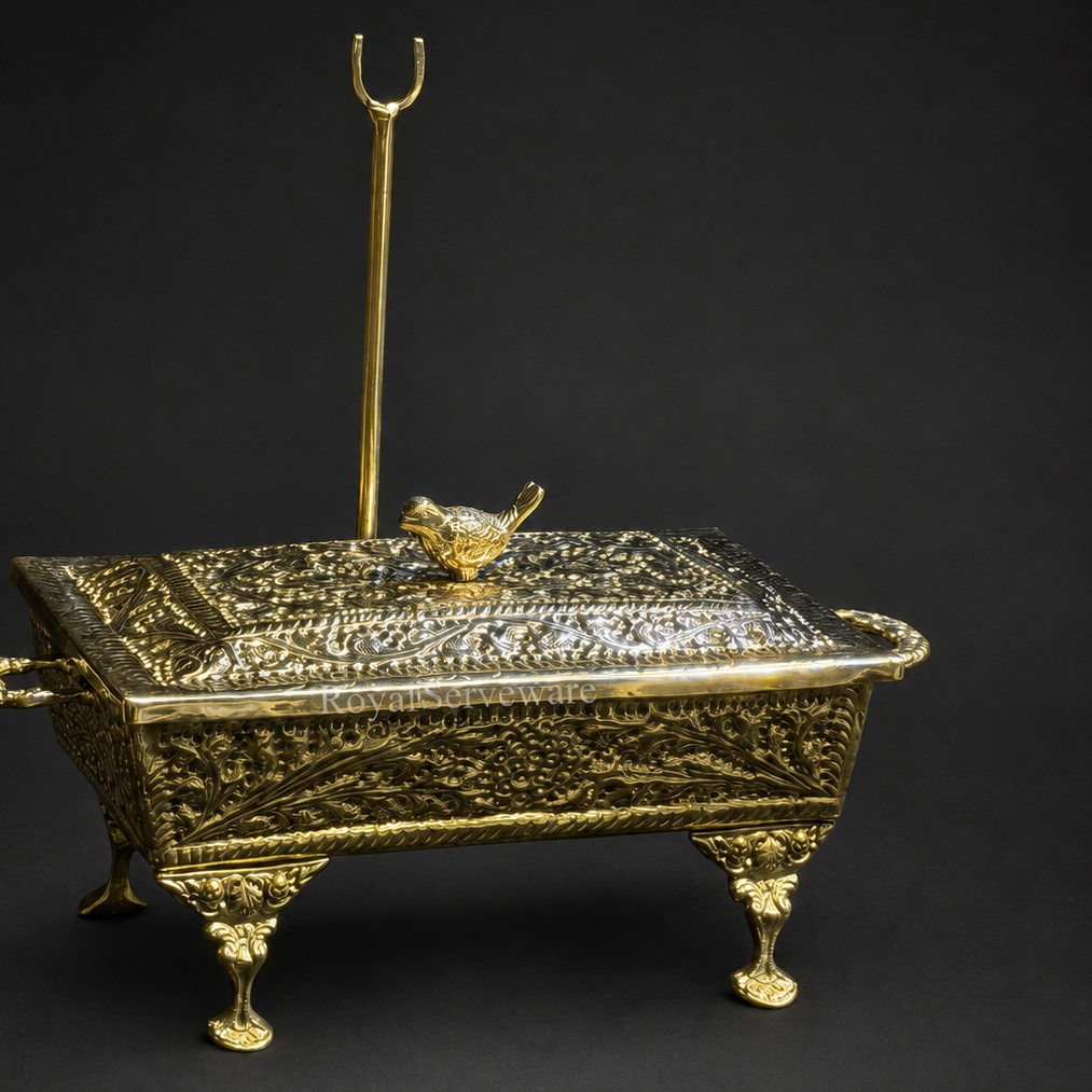 Bird knob rectangular dish