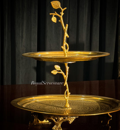 Leafy Two Tier platter