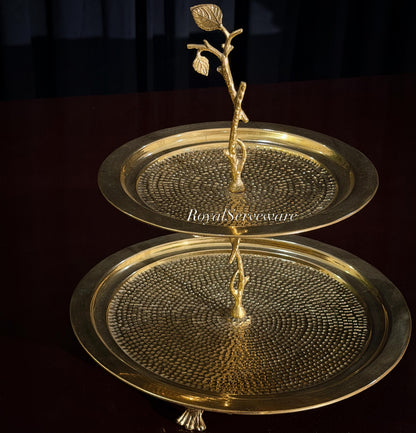 Leafy Two Tier platter