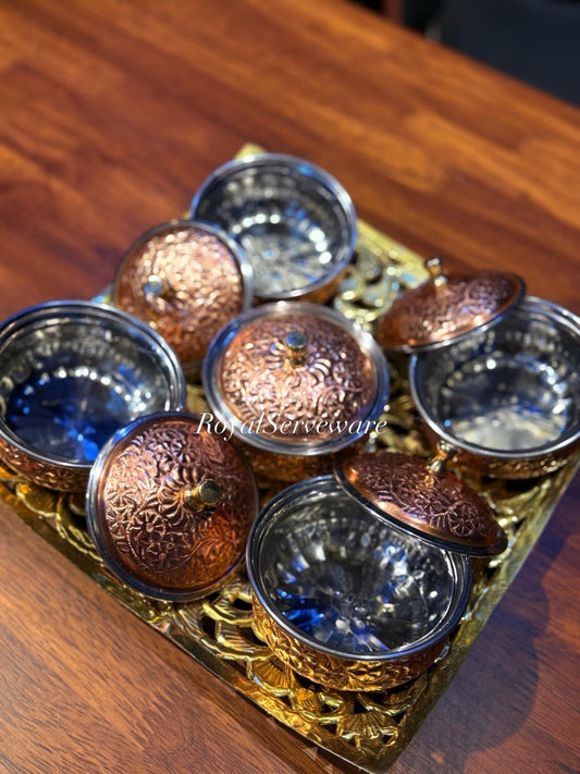 Mini handi dip platter copper
