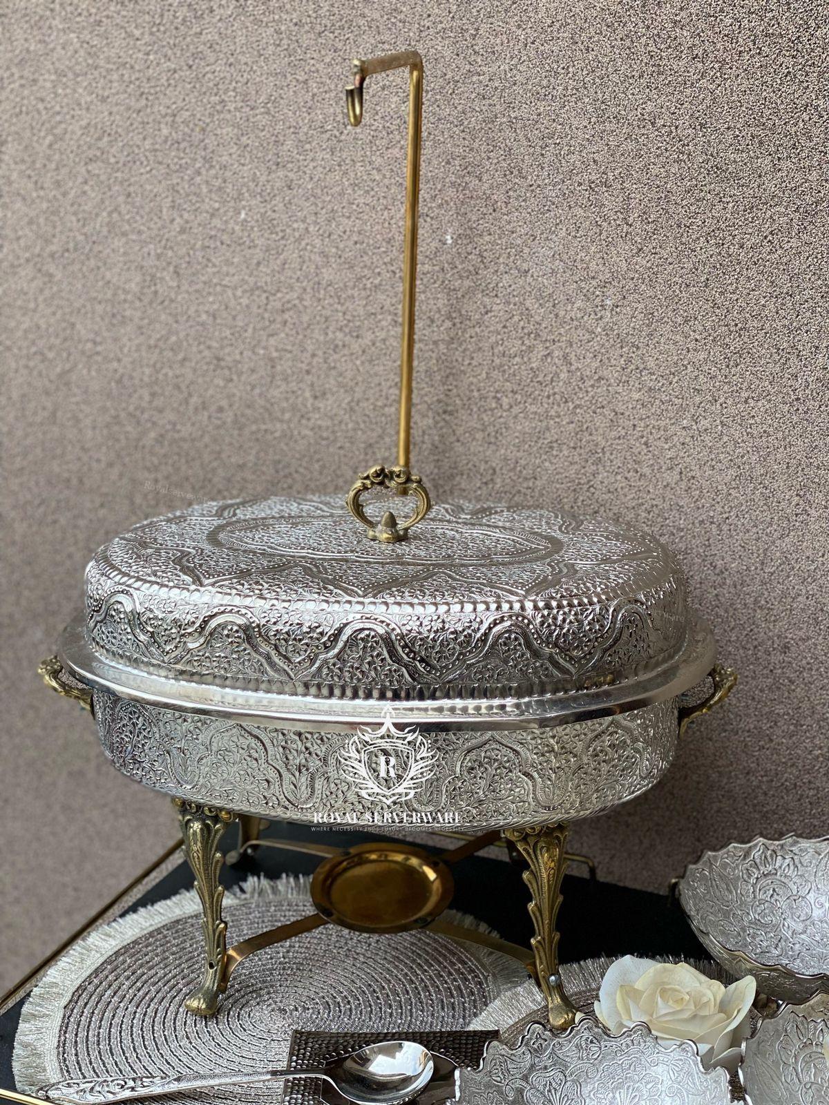 Oval Chafing Dish Silver